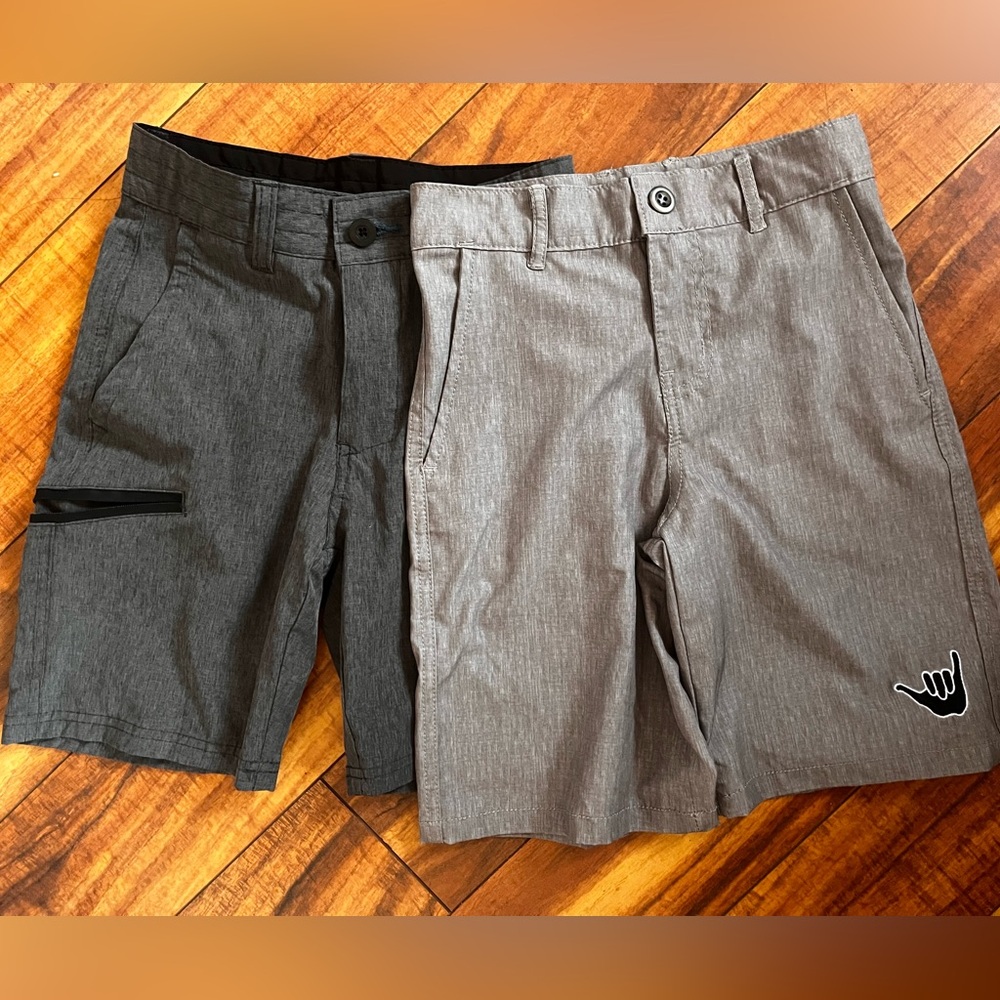 Boys Gray and Black Shorts lot